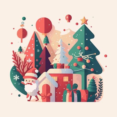 Vector winter christmas tree background ... | Premium Vector #Freepik #vector #christmas-street #christmas-art #winter-town #christmas-landscape Vector Christmas Illustration, Christmas Illustration Design, Winter Town, Winter Christmas Tree, Christmas Street, Tree Background, Christmas Tree Background, Christmas Landscape, Kitchen Christmas Gifts