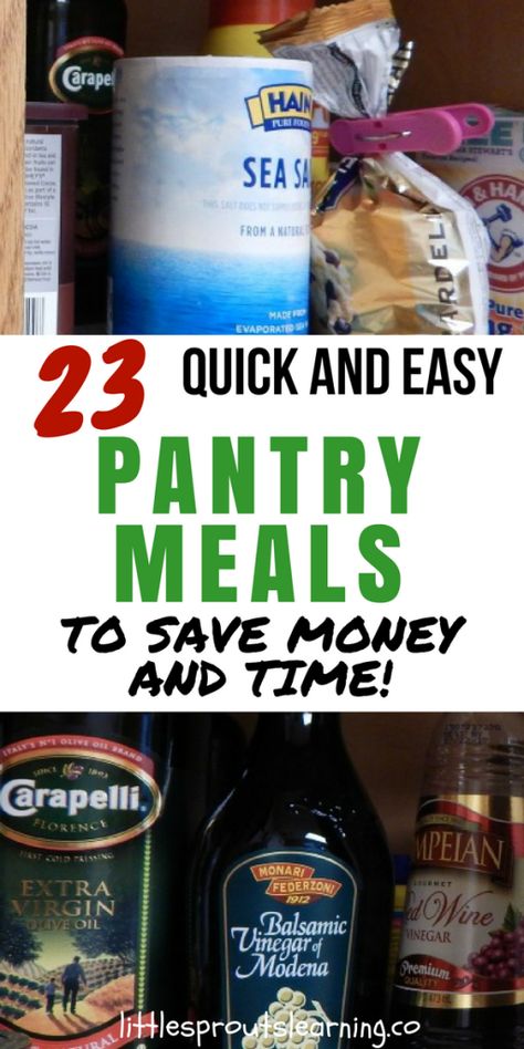 Pantry Cooking, Pantry Meals, Pantry Challenge, Preppers Pantry, Healthy Pantry, Daycare Menu, Cooking At Home, Cooking On A Budget, Pantry Items