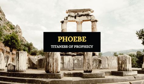 Tholos of Delphi in Greece. Titans Greek Mythology, Greek Titans, Oracle Of Delphi, Greek Goddesses, Side Character, Celtic Mythology, Greek And Roman Mythology, Roman Mythology, First Generation