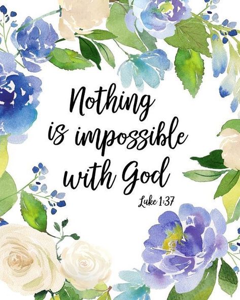 Luke 1:37 Nothing is impossible with God! #Faith #Scripture Quotes God Faith, Nothing Is Impossible With God, Wall Iphone, Wreath Wall Art, Wallpaper Bible, Bible Verses About Faith, Faith Scripture, Nothing Is Impossible, Verses Wallpaper