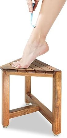 Amazon.com: ENKEZI Shower Foot Rest 12 in - Shower Stool for Shaving Legs, Small Corner Bathroom Bench Suitable for Small Shower Spaces - Bath Seat, Spa Foot Rest Shaving Stool Corner : Beauty & Personal Care Shower Stool For Shaving, Shave Legs, Corner Shower Bench, Bathroom Bench, Corner Bathroom, Small Shower, Standing Shower, Bath Seats, Shower Stool