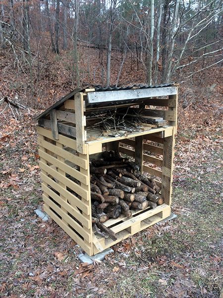 Pallet Shed Plans, Firewood Storage Outdoor, Cool Sheds, Outdoor Firewood Rack, Pallet Shed, Wood Shed Plans, Firewood Shed, Firewood Rack, Wood Store