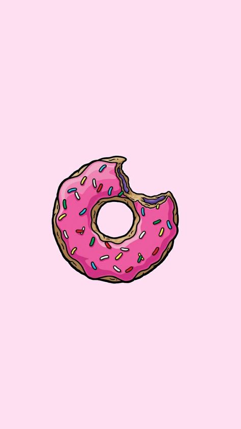 The Simpsons Donut, Donut Tattoo, Simpsons Donut, Simpsons Tattoo, Simpsons Drawings, Pink Tattoo, Best Friend Wallpaper, Tattoo Minimalist, Diy Back To School