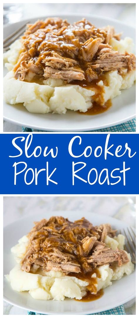 Slow Cooker Pork Roast – crock pot season is here, and it is time for pure comfort food!  Super easy pork roast for any night of the week. Pork Ham Roast Recipes Crock Pot, 10hr Crockpot Recipes, Pork And Gravy Crockpot, Crockpot Pork Roast With Gravy, Pork Sirloin Tip Roast Crock Pot, Pork Roast Crock Pot, Easy Pork Roast, Roast Crock Pot, Pork Roast Crock Pot Recipes