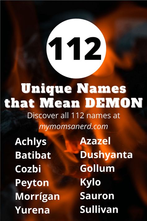 Male Demon Names And Meanings, Demon Last Names, Names That Mean Demon, Demon Names Female List, Demon Names Male, Demon Names And Meanings, Demons Names, Demon Male Art, Female Demon Names