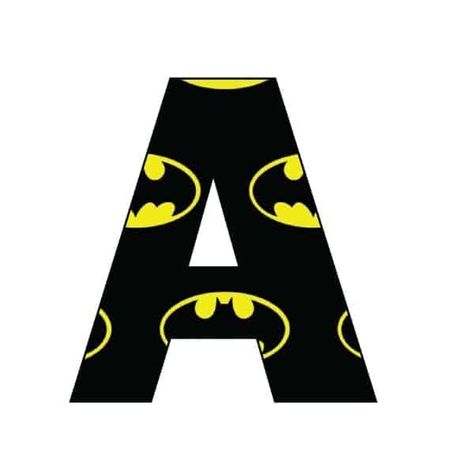 Batman Alphabet Letters Printable, Batman Letters Alphabet, Batman Letters, Superhero Party Decor, Diy Bag Painting, Superhero Party Invitations, Superhero Alphabet, Superhero Letters, Alphabet Letter Templates