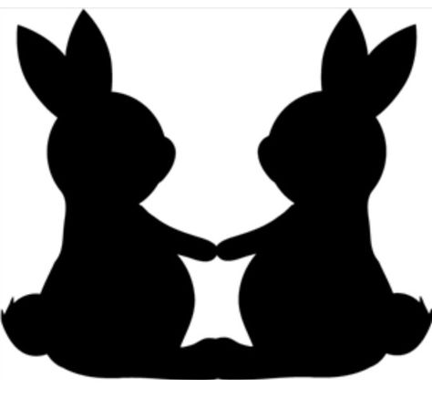 Bunnies Urs Polar, Bunny Silhouette, Silhouette Online Store, Peter Cottontail, Easter Projects, Silhouette Portrait, Bunny Crafts, Silhouette Design Store, Silhouette Art