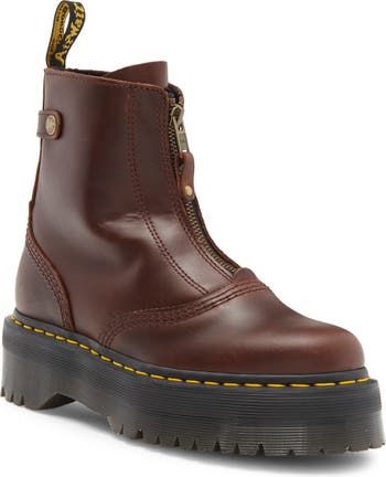 Dr Martens Jetta, Platform Boots Women, Leather Boot, Platform Boots, Pull Tab, Dr. Martens, Leather Boots, Womens Boots, Sleek