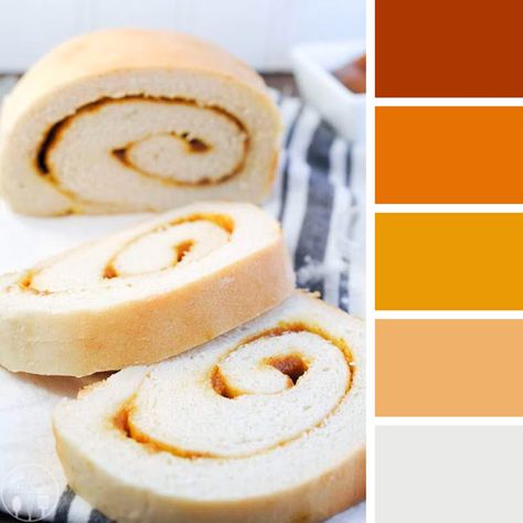 Bread Color Palette, Palette Challenge, Swirl Bread, Color Mood, Food Inspired, Swirled Bread, Color Palette Challenge, Pumpkin Butter, Pumpkin Cheesecake