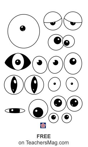 Monster Craft Template. TeachersMag.com Monster Shapes, Monster Activities, Monster Clipart, Felt Monster, Monster Craft, Monster Crafts, Monster Eyes, Monster Birthday Parties, Monster Theme