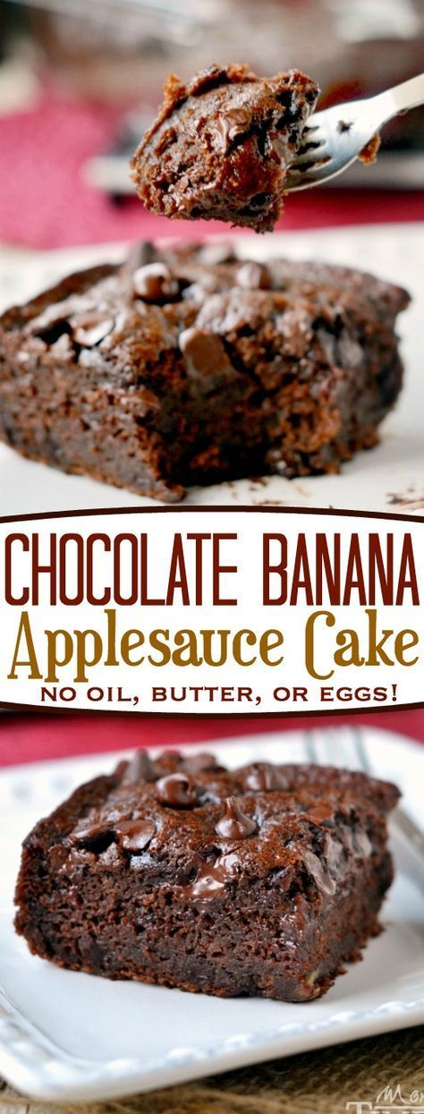 Cake Recipe Without Eggs, Mom On Timeout, Applesauce Cake, Banana Cake Recipe, Oreo Dessert, حلويات صحية, Food Nutrition, Banana Recipes, Banana Cake