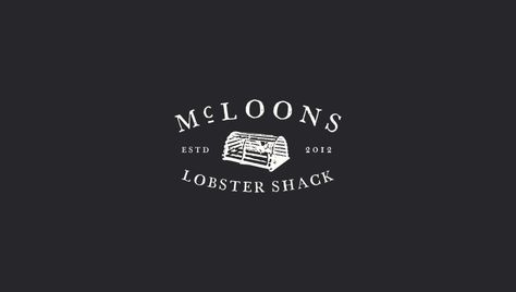 "Mcloons Lobster Shack" by Scott Gladd Lobster Shack, Logo Branding, The North Face Logo, Retail Logos, The North Face, Branding, ? Logo, Logos