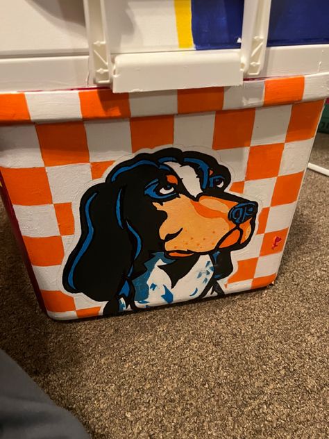 Sigma Chi Cooler Ideas, Nola Formal Cooler, Nola Frat Cooler, Frat Cooler Painting, Painted Coolers For Guys, Frat Coolers Formal, Sae Cooler, Frat Formal Coolers, Ato Cooler