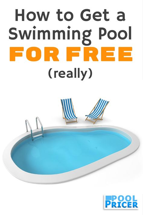 A swimming pool doesn't always add a lot of value to a home. That's bad news if you're thinking about building a pool, but potentially GREAT news if you're thinking of buying a new house. This article explains: http://www.poolpricer.com/free-swimming-pool/ Cheap Inground Pool, Plastic Swimming Pool, Build Your Own Pool, Mini Swimming Pool, Small Inground Pool, Inground Pool Designs, Swimming Pool Pond, Small Backyard Design Layout, Cheap Pool