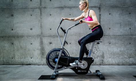 Air Bike Workout, Airbike Workouts, Exercise Bike Workout Beginner, Rogue Bike Workout, Stationary Bike Workout Fat Burning, Bike Workouts Stationary, Men's Health Month, Calorie Burning Workouts, Tone Legs