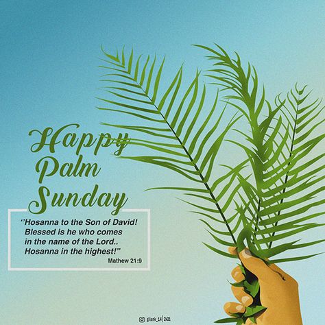 Palm Sunday 2021 Vector Art on Behance Palm Sunday Poster, Hosanna In The Highest, Son Of David, Palm Sunday, Graphic Design Illustration, Design Illustration, Adobe Photoshop, Vector Art, Illustration Design