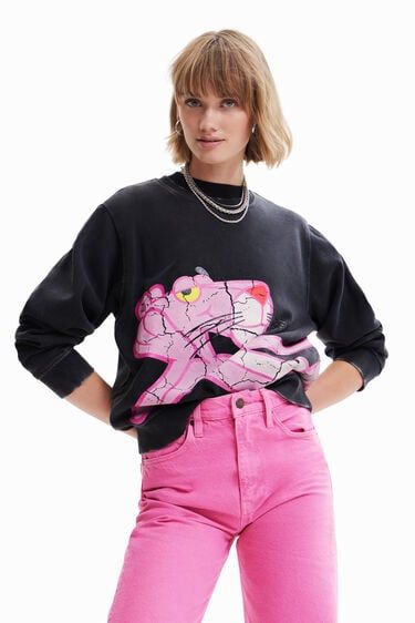 Noir Color, Pink Panther, Pink Panthers, Original Clothes, Rose Print, Pink Sweater, Online Clothing, Women Collection, Panther