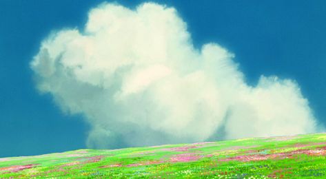 Design internet Studio Ghibli Scenery Landscape, Castle Background, Drawing Scenery, Studio Ghibli Background, Illustration Art Kids, Ghibli Artwork, Desktop Wallpaper Art, Studio Ghibli Art, Ghibli Art