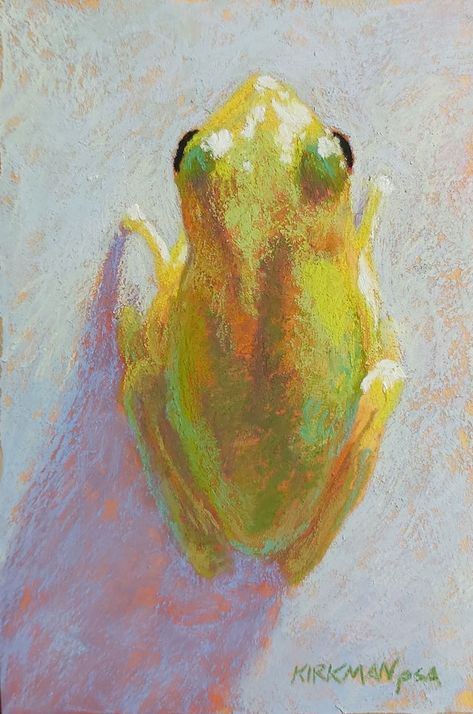 Oil Pastels Animals, Oil Pastel Art Green, Dry Pastel Art, Chalk Pastel Drawings, Oil Pastel Dinosaur, Frog Oil Pastel, Soft Pastels Drawing Animals, Soft Pastel Art Animals, Soft Pastel Animal Drawing