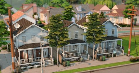 Sims 4 Realistic House, French Colonial Homes, Sims 4 Neighborhood, Sims 4 Worlds, Sims 4 Save File, Sims Challenge, Sims 4 Family, Sims House Ideas, Sims 4 House Building