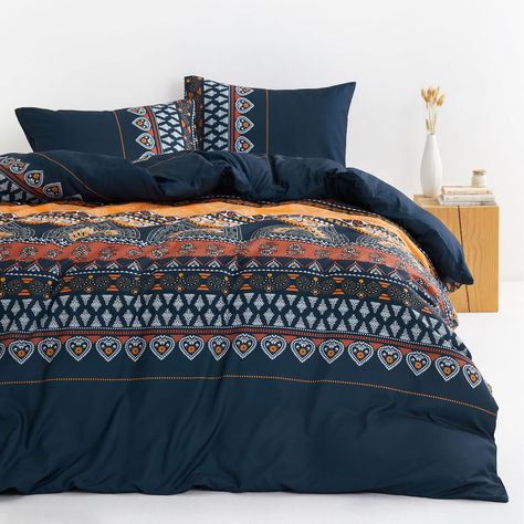 PRICES MAY VARY. Bohemian Design: Vibrant boho chic pattern with paisley mandala elements adds a touch of elegance and luxury to your bedroom decor. Perfect for bohemian aesthetics. Queen 3-Piece Set: 1 comforter 90″ x 90″, 2 pillowcases 20″ x 26″. All-Season Comfort: Experience ultimate coziness with our extra soft, lightweight and durable comforter set, crafted from premium brushed microfiber and a high-grade polyester fill. Balancing weight and warmth through spring, summer, fall, and winter. Bohemian Comforter Sets, Bohemian Comforter, Mandala Paisley, Paisley Mandala, Comforter Sets Boho, Weighted Comforter, Wall Panels Bedroom, Orange Bedding, Lightweight Bedding