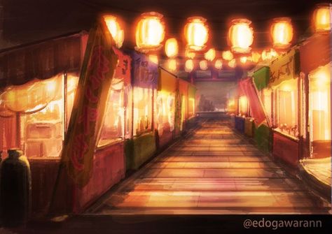 Japanese Festival, Food Street, Scenery Background, Fantasy City, Avatar The Last Airbender, The Last Airbender, Anime Background, Summer Aesthetic, Fair Grounds