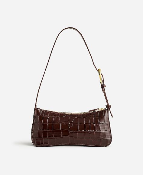 The Sculptural-Buckle Shoulder Bag | Madewell Classy Designer Bags, Cute Shoulder Bags Purses, Small Shoulder Purse, Basic Bags, Madewell Bag, Fall Bags Handbags, Autumn Bag, Travel Beauty Bag, 16 Outfits