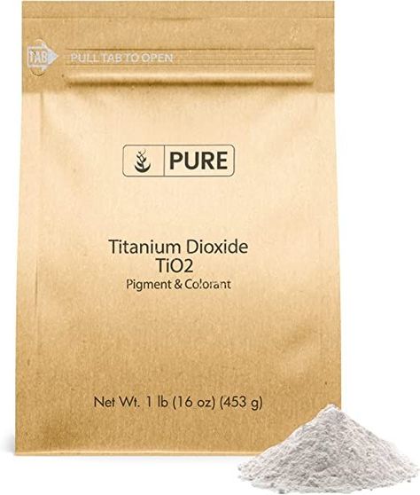 Pure Original Ingredients Titanium Dioxide (1 lb) Naturally Occurring, Pigment & Colorant After Sun Care, Chemical Free Cleaning, Titanium Dioxide, Calcium Carbonate, Broad Spectrum Sunscreen, Eco Friendly Packaging, Cream Of Tartar, Sports Nutrition, Diy Bath Products