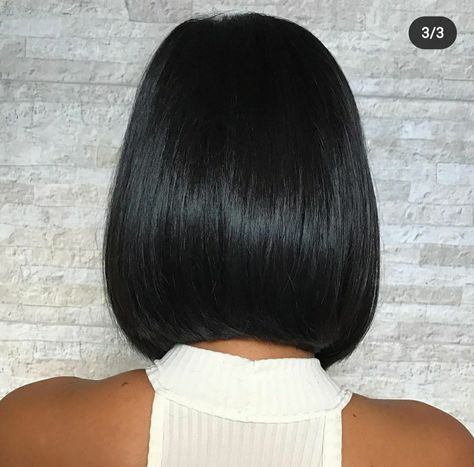 Asimetric Bob Haircut, Lob Haircut Straight, Black Hair Haircuts, Short Haircuts Black Hair, Corte Chanel, Haute Hair, Corte Bob, Edgy Hair, Happy Hair