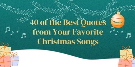 40 of the Best Quotes from Your Favorite Christmas Songs | Sporcle Blog Christmas Song Lyrics Quotes, Christmas Song Quotes, Christmas Songs Lyrics, Best Christmas Songs, Easy Homemade Christmas Gifts, Christmas Lyrics, Song Lines, Merry Christmas Baby, Favorite Christmas Songs