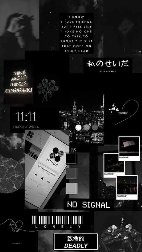 11 11 Make A Wish, Bts Wings, I Have No One, Im Crazy, Make A Wish, Mobile Wallpaper, 11 11, Dark Aesthetic, Digital Image