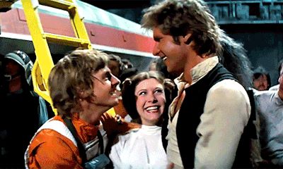 Luke Leia Han, Luke Leia, Leia Organa, Original Trilogy, Mark Hamill, Galactic Empire, Love Stars, Smile Because, Star Wars Characters