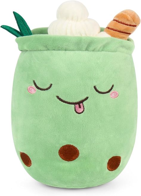 Cartoon Boba, Tea Cup Design, Cuddle Pillow, Bubble Milk Tea, Plush Pillow, Childrens Toy, Child Day, Bubble Tea, Milk Tea