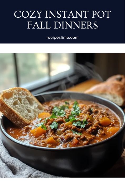 Get ready to warm up your evenings with these cozy Instant Pot fall meals! From hearty soups to flavorful stews and comforting pasta dishes, these recipes are quick to prepare and perfect for busy nights. Each dish captures the essence of autumn while offering rich flavors that the entire family will love. Want to try something new? Experience ease in cooking and deep satisfaction in every bite with these Practical Instant Pot dinner ideas that will transform your dining this season. Instant Pot Dinner Ideas, Instant Pot Meals, Instant Pot Dinner, Comforting Meals, Cozy Dinners, Fall Dinners, Fall Meals, Sheet Pan Suppers, Instant Pot Soup