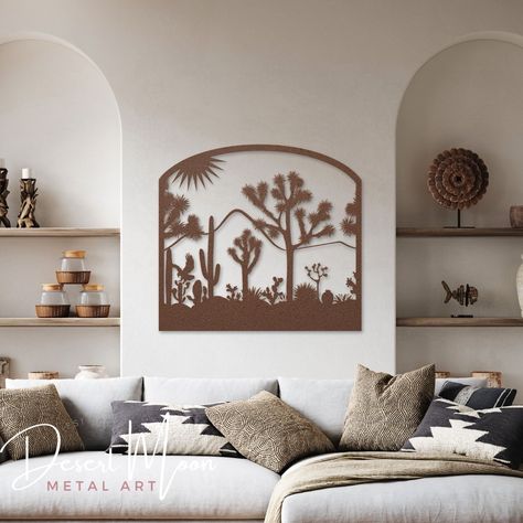 Transform your space with our Southwestern Metal Wall Art featuring Joshua Tree Desert Landscape! 🌵🦅 This stunning piece captures the essence of the Mojave Desert with a beautiful depiction of Joshua trees, cacti, and a red-tail hawk. Perfect for Western and boho decor, it makes an ideal housewarming gift for those who love the charm of California's iconic landscapes. Shop now to bring a touch of the desert into your home. Link in bio. 🛒 #HomeDecor #MetalArt #DesertMoonMetalArt #Southwestern... Mojave California, Modern Southwest Decor, Retro Polaroid, Joshua Tree Desert, Joshua Trees, Texas House, Polaroid Photo, Art Details, Southwest Decor