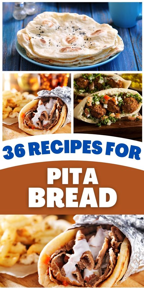 Recipes With Pita Bread, Pita Pocket Recipes, Greek Pita Bread, Pita Flatbread, I Lost 100 Pounds, Greek Pita, Pita Recipes, Pita Bread Recipe, Pita Pizzas