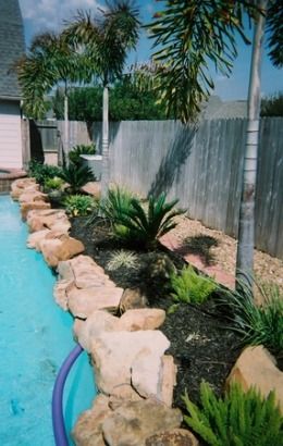 Around Above Ground Pool Landscaping, Landscape Ideas Rocks, Landscaping Around Pool, Pool Landscaping Ideas, Pool Landscape Ideas, Swimming Pool Pictures, Landscaping Around House, Pool Pictures, Swimming Pool Landscaping