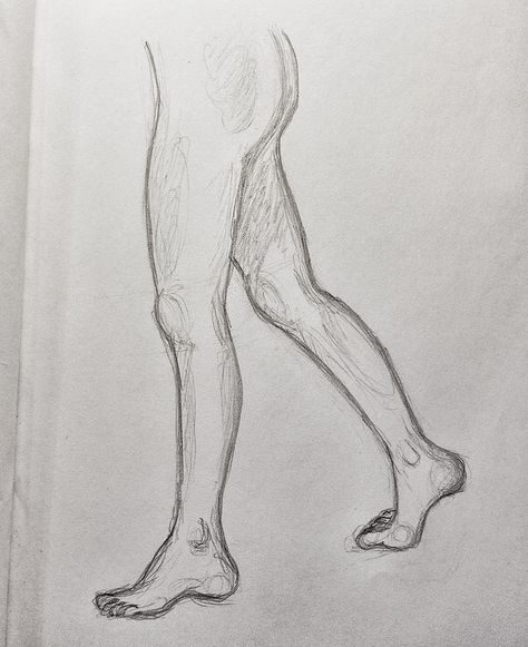 Walking Legs | by Recognizer_J5 Books Drawing, Gesture Drawing Poses, Feet Drawing, Drawing Legs, Tattoo Outline Drawing, Human Drawing, Drawing On Paper, Gesture Drawing, Concept Art Character