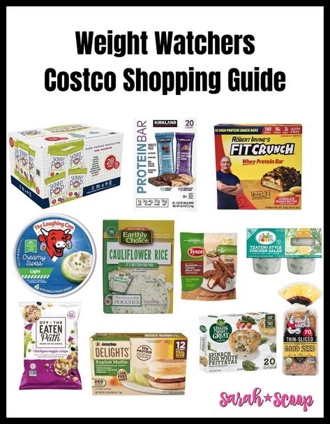 Costco Ww Shopping List, Weight Watchers Costco Shopping Lists, Ww Costco Shopping Lists, Weight Watchers Sams Club Shopping Lists, Costco Weight Watchers, Costco Healthy Shopping List, Kirkland Protein Bars, Aldi Weight Watchers, Weight Watchers Grocery List