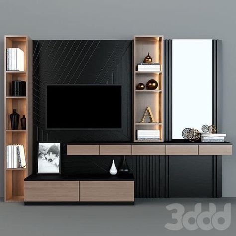 Tv Panels For Bedroom Modern, Bedrop Tv, Tv Panel Design Modern Luxury, Under Tv Ideas, Under Tv Ideas Wall Mounted Tv, Accent Wall Behind Tv, Tv Wall Decor Living Room, Wall Behind Tv, Tv Wall Units