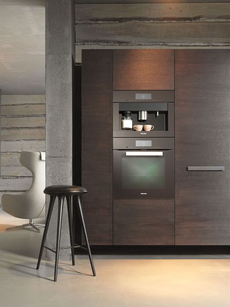 Miele Kitchen Appliances, Coffee Corners, Miele Kitchen, Miele Appliances, Luxury Appliances, American Kitchen, Kitchen Design Trends, Decoration Design, Coffee Machine