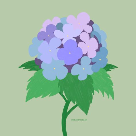 happy hydrangea 💫 . Remember my reel about hydrangeas that went crazy viral last year? I had to turn notifications off I got so annoyed 🥲 . Hydrangeas are my favorite flower! #myfavoritethings24 . #femaleillustrators #ladieswhodesign #designdaily #womenofillustration #creativewomen #womenwhodraw #procreatedrawing #procreateartists #procreateillustration #procreateart #illustrationartists #creativewomencommunity #creativecommunity #artistsoninstagram #graphicdesign #graphicdesigner #digitalar... Create Drawing, Favorite Flower, Borders And Frames, Vintage Poster Art, Illustration Artists, Vintage Poster, Going Crazy, Hydrangea, Vintage Posters