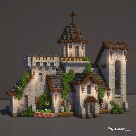 Minecraft Storehouse, Minecraft Castles Medieval, Minecraft Town Centre, Minecraft Castle Village, Minecraft Entrance Ideas Outside, Minecraft Rlcraft, Minecraft Building Ideas Castles, Minecraft Building Styles, Castle Minecraft Ideas