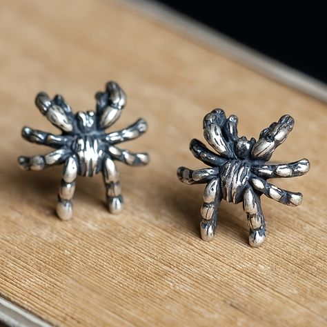 Faster shipping. Better service Earrings Punk, Spider Jewelry, Vintage Stud Earrings, Spider Earrings, Punk Earrings, Stud Earrings For Men, Gothic Earrings, Studs Earrings, Halloween Jewelry