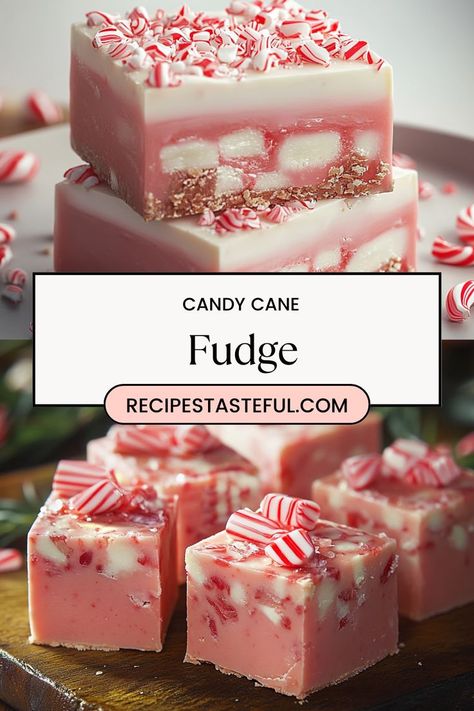 This Candy Cane Fudge is a perfect holiday treat, combining the creamy richness of white chocolate with a refreshing peppermint crunch. It’s easy to make and perfect for gifting or enjoying at your festive gatherings! Easy Peppermint Fudge Pioneer Woman, Christmas Candy Using White Chocolate, White Chocolate Candy Cane Fudge, Peppermint Fudge Recipe 3 Ingredients, Peppermint Fudge Pioneer Woman, Peppermint Hard Candy Recipe, Recipes With Candy Canes, Cherry Garcia Fudge, Candy Cane Dessert Recipes