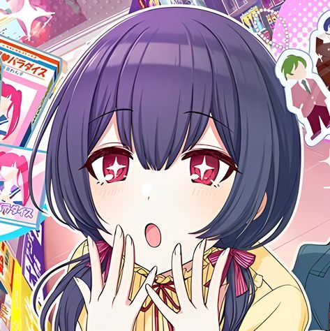 1/2 Anime Sleeping Poses Couple, Idol Master Matching Icons, Matching Cutecore Pfps, Chiyoko Sonoda, Matching 4 Pfp, Kawaii Matching Pfp, Rinze Morino, Kawaii Matching, Color Songs