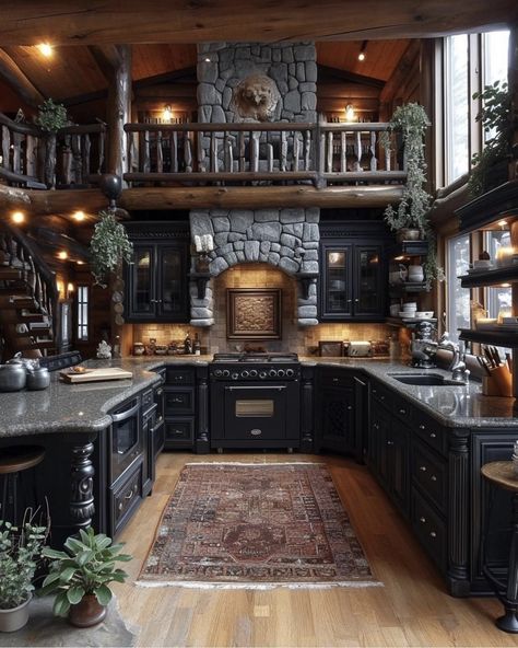 Log Cabin Kitchen Ideas, Log Cabin Kitchen, Cabin Kitchen Decor, Kitchen Design Gallery, Log Cabin Interior, Log Home Designs, Log Cabin Ideas, Cabin Kitchen, Cabin Kitchens