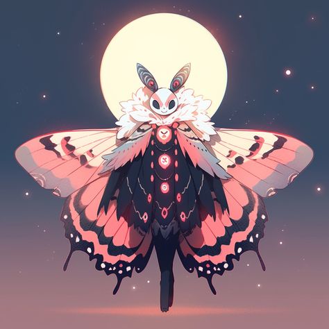 Moth People Art, Moth Anime, Moth Person Character Design, Moth Oc Art, Moth Pokemon, Moth Humanoid, Moth Fursona, Bug Character Design, Moth Character Design