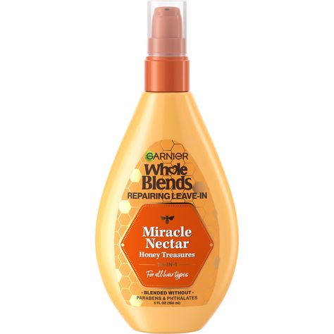 Garnier Whole Blends Honey, Garnier Whole Blends, Whole Blends, Stop Hair Breakage, Acacia Honey, Damage Hair Care, Hair Treatments, Heat Damage, Damaged Hair Repair