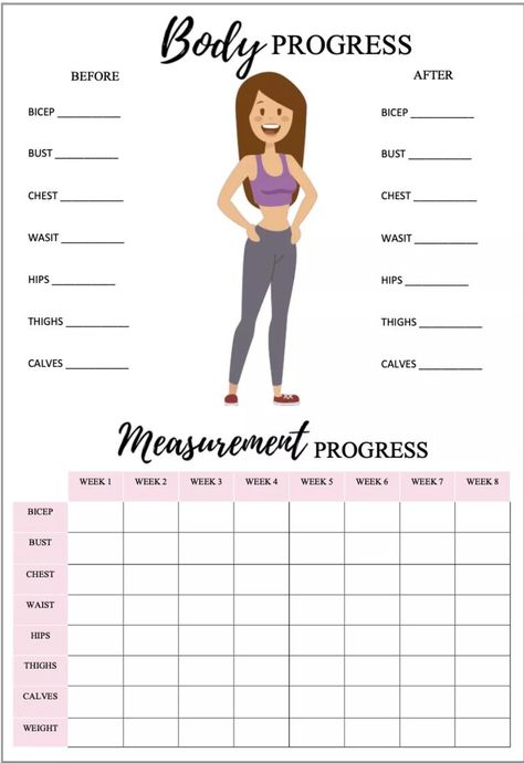 Planning Sport, Body Progress, Fitness Planner Free, Fitness Tracker Printable, Fitness Planner Printable, Workout Log, Health Tracker, Health Planner, Formda Kal